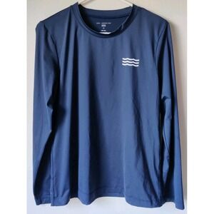 Sol Angeles Men's Long Sleeve Shirt‎ UPF 50+ Navy Blue Hualalai Size Large